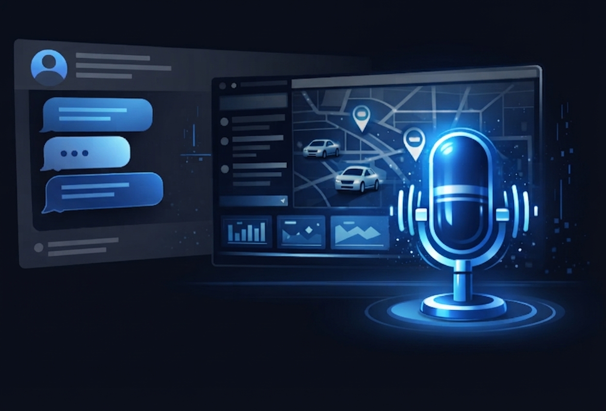 Voice-controlled fleet interaction