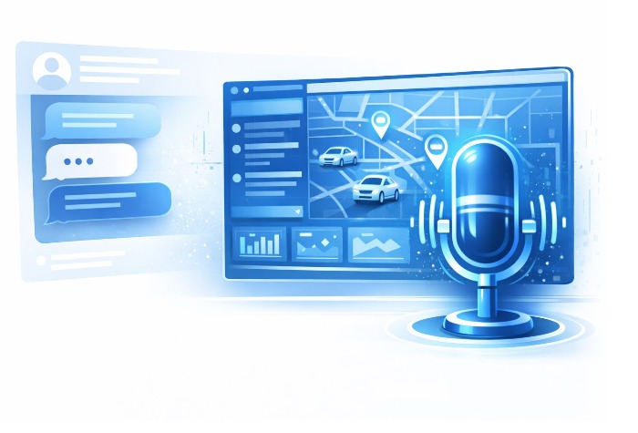 Voice-controlled fleet interaction